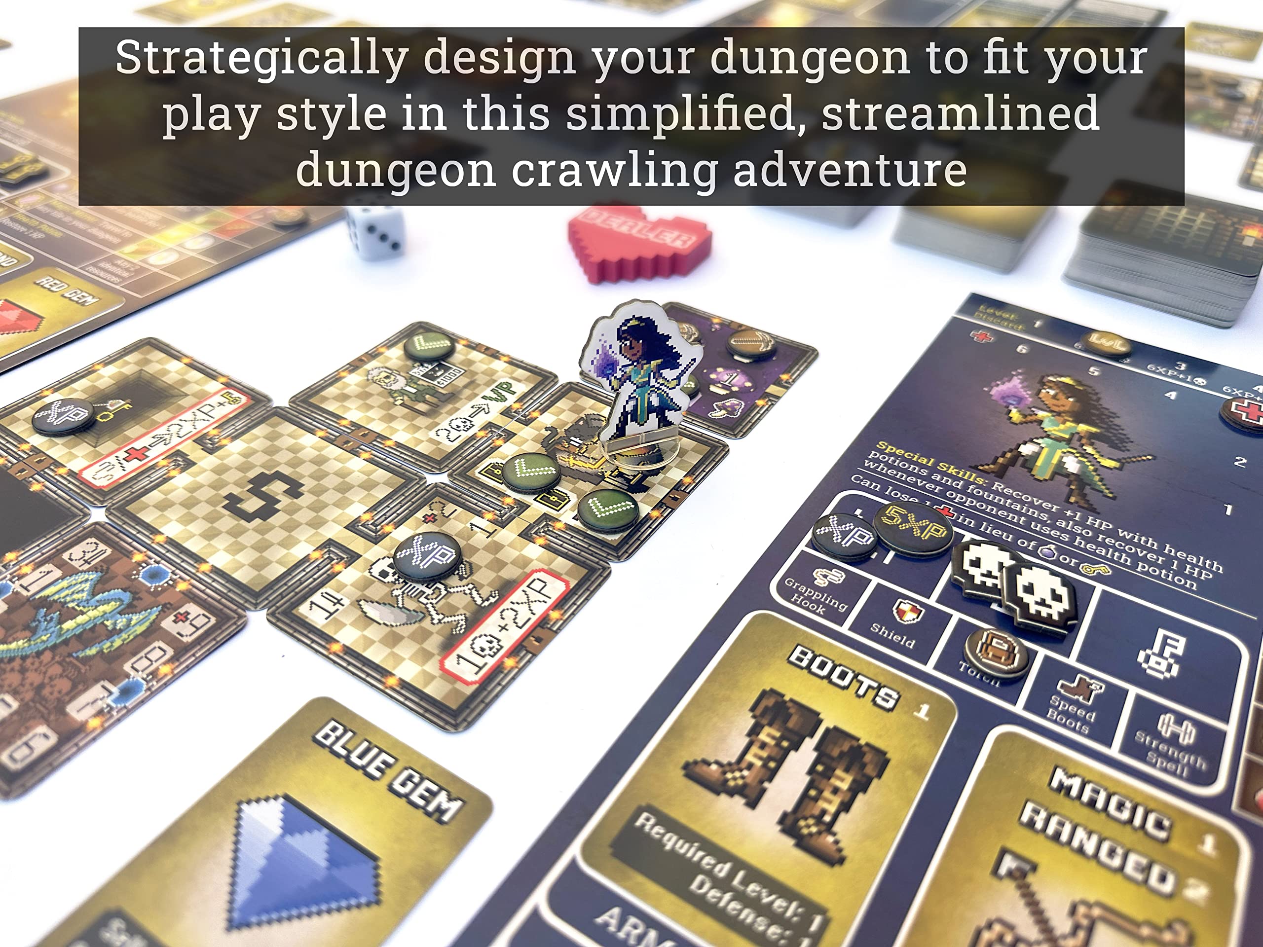 Dungeons and Feelings Board Game | Social and Strategy Hybrid Board Game | Ice Breaker | Story Telling | Question Game | RPG | Adventure | 1st Edition