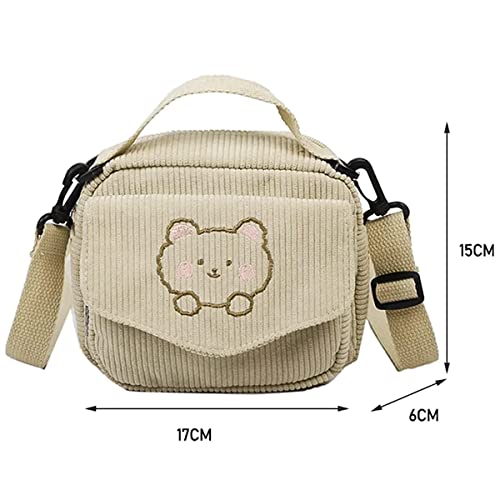 DWDC Crossbody Bags for Women Kawaii Small Purses for Women Lightweight Mini Purse Bag Cute Purse Bear Cell Phone