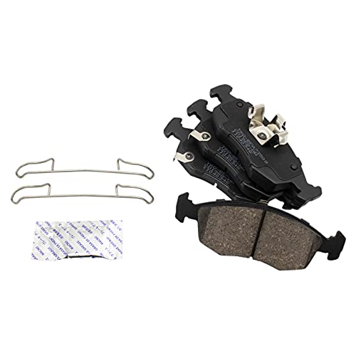 TRQ Front and Rear Brake Pad & Rotor Kit Brake Chemical Kit Brake Pads Brake Rotor Ceramic Solid Premium G-Coated Compatible with 2012-2017 Fiat 500