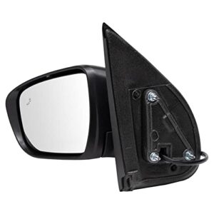 TRQ Driver & Passenger Side Mirror Set Manual with Blind Spot Indicator Compatible with 2022 Nissan Frontier NI1320336 NI1321336