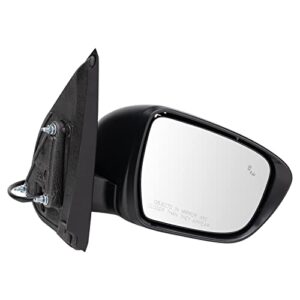 TRQ Driver & Passenger Side Mirror Set Manual with Blind Spot Indicator Compatible with 2022 Nissan Frontier NI1320336 NI1321336