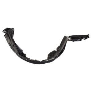 TRQ Front Left Inner Fender Liner Black Drivers Side Compatible with 2020-2022 Toyota Corolla TO1248232