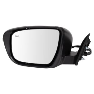 TRQ Left Mirror Drivers Side Compatible with 2016-2020 Nissan Rogue NI1320289