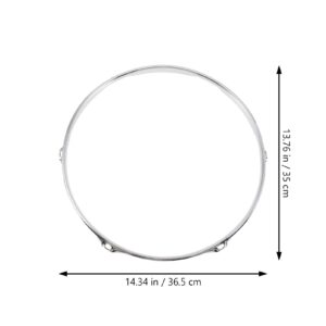 Vaguelly Snare Drum Circle Snare Drum Side Snare Drum Supplies Drum Hoop Rim Replacement Parts for Accessories for Music Accessories Durable Snare Drum Steel Tool Student Musical Instrument