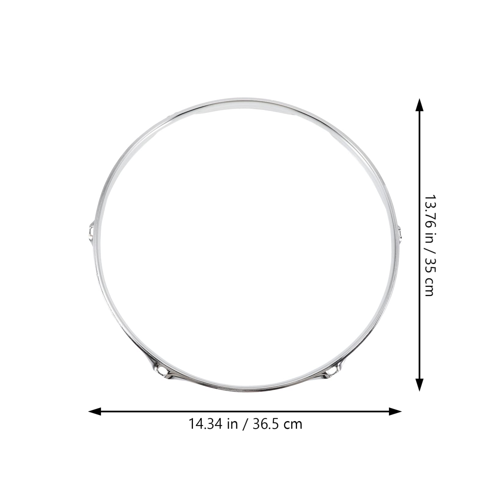 Vaguelly Snare Drum Circle Snare Drum Side Snare Drum Supplies Drum Hoop Rim Replacement Parts for Accessories for Music Accessories Durable Snare Drum Steel Tool Student Musical Instrument