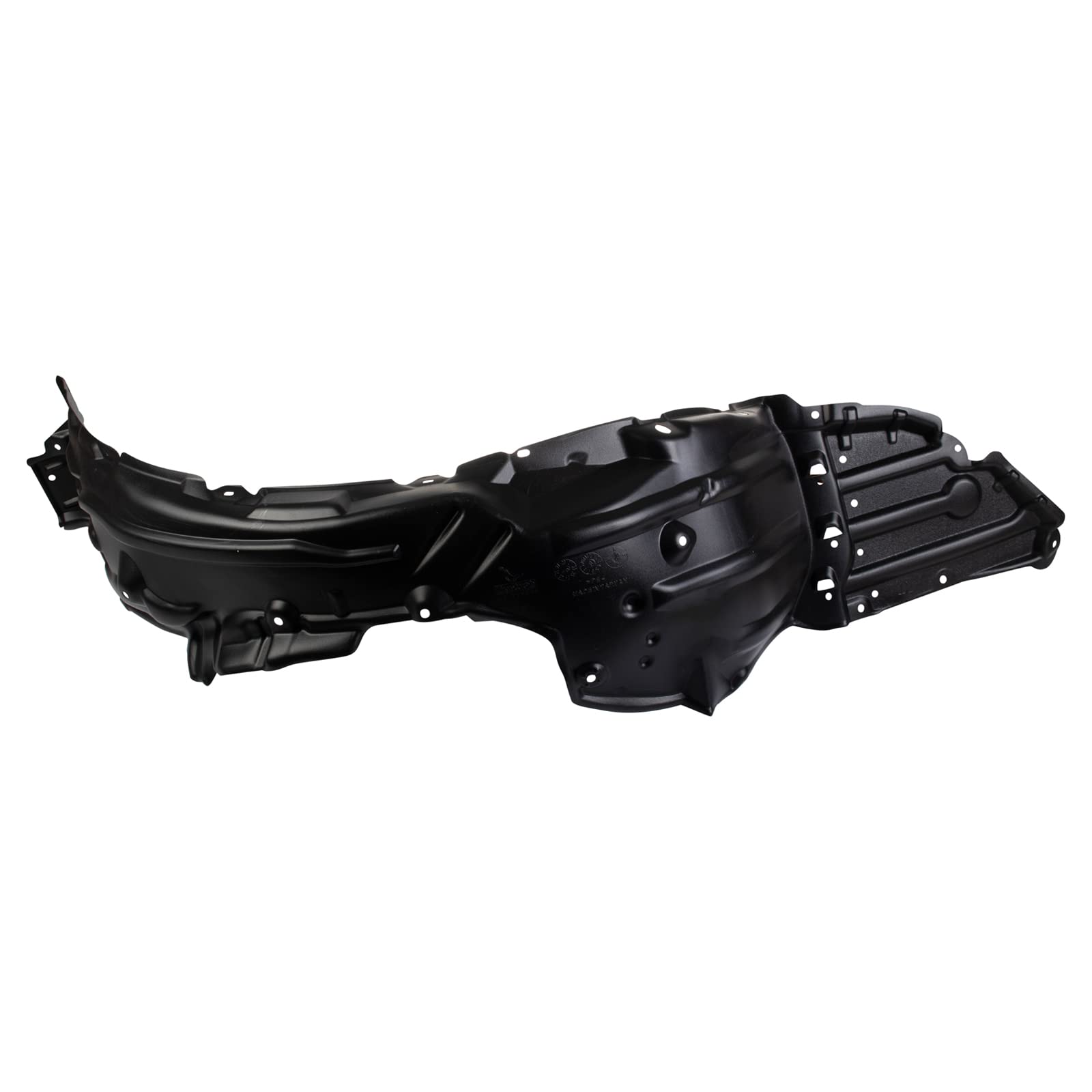 TRQ Front Left Inner Fender Liner Black Drivers Side Compatible with 2020-2022 Toyota Corolla TO1248232