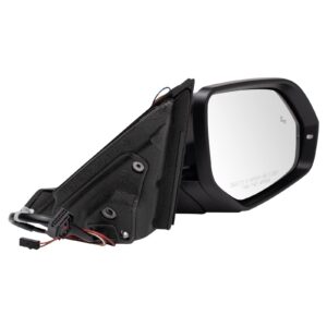 TRQ Right Mirror Passenger Side Compatible with 2019-2020 Volkswagen Atlas VW1321177