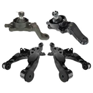 TRQ Front Suspension Kit Ball Joint Control Arm Compatible with 2004-2007 Toyota Sequoia 2004-2006 Tundra