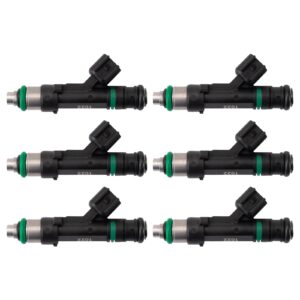 TRQ Fuel Injector Set Compatible with 2008-2010 Chrysler Town Country Dodge Grand Caravan 2007-2011 Jeep Wrangler 2009-2010 Volkswagen Routan