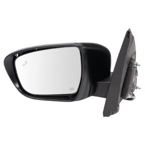 trq left mirror power with heat with side view camera drivers side compatible with 2022-2023 nissan frontier ni1320340