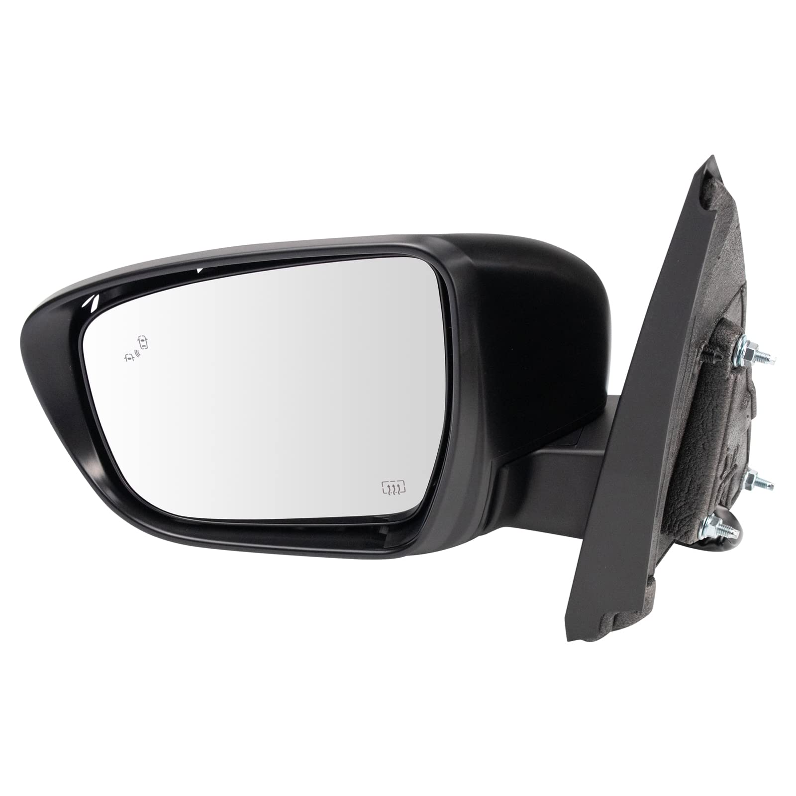 TRQ Left Mirror Power with Heat with Side View Camera Drivers Side Compatible with 2022-2023 Nissan Frontier NI1320340