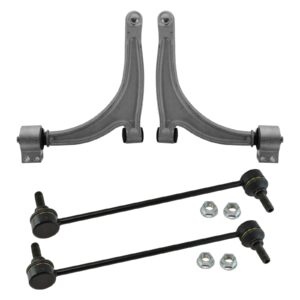 trq front suspension kit control arm with ball joint sway bar stabilizer link compatible with 2010-2012 chevrolet malibu 2010 pontiac g6