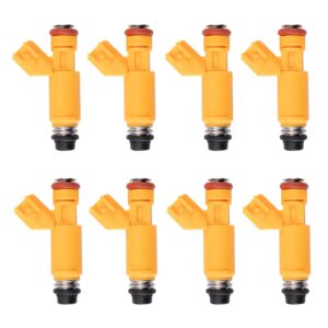 TRQ Fuel Injector Set Compatible with 2003-2005 Jaguar S-Type 2004-2005 Vanden Plas XJ8 2003-2006 XK8 2005-2009 Land Rover LR3 2006-2009 Range Rover Range Rover Sport