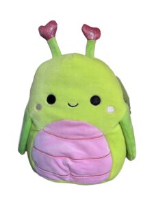 squishmallow official kellytoy valentines squad squishy soft plush toy animal (8 inch, hadeon the grasshopper)