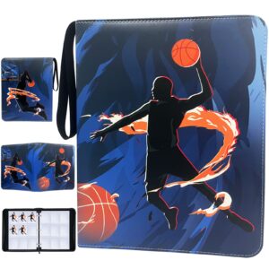 900 pockets basketball cards binder,trading cards holder card collectors album,trading card binder 9 pocket with 50 removable sleeves for basketball card and sports card