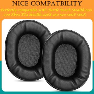 TaiZiChangQin Ear Pads Ear Cushion Earpads Memory Foam Replacement Compatible with Turtle Beach Stealth 600 700 Xbox PS4 Stealth 420X 450 520 500P 500X Headphone