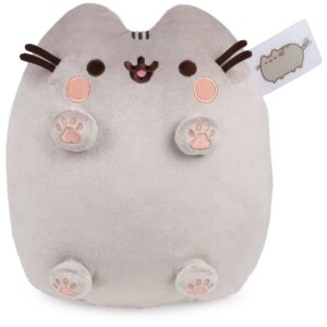 gund pusheen the cat classic toe beans plush, stuffed animal for ages 8 and up, 11"