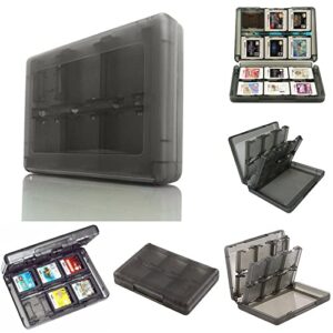 28-in-1 Game Card Case Storage Box for 3DS / 3DS / DSi/DSi XL/DSi LL/DS/DS Lite Protective Storage System Game Card Organizer Games Holder case Cartridge Storage Box Holder (black)