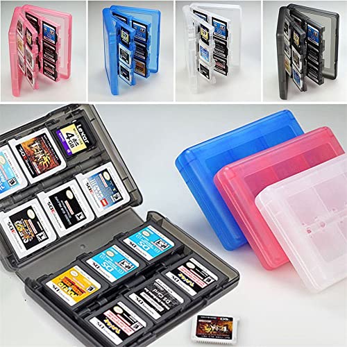 28-in-1 Game Card Case Storage Box for 3DS / 3DS / DSi/DSi XL/DSi LL/DS/DS Lite Protective Storage System Game Card Organizer Games Holder case Cartridge Storage Box Holder (black)