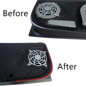 MOOKEENONE Console Light Bar LED Carbon Fiber Texture Sticker Self-Adhesive for Playstation 5 Accessories