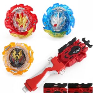 string left/right launcher lr+grip battling tops blades evolution turbo god starter game accessories bey burst gaming toy b-203 helios hyperion ultimate fusion dx set booster spinning top toy (b-203)