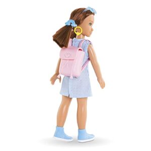 Corolle Girls Zoe Shopping Surprise Set Fashion Doll and 6-Piece Accessory Set, for Kids Ages 4 Years and up