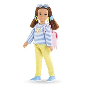 Corolle Girls Zoe Shopping Surprise Set Fashion Doll and 6-Piece Accessory Set, for Kids Ages 4 Years and up