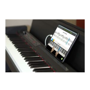 Korg LP-380 U 88-Key Digital Home Piano (Black) Bundle with Flip-Top Bench and Closed-Back Studio Headphones (3 Items)