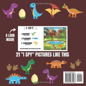 I Spy Dinosaur Book for Kids Ages 2-5 • Full Color Seek and Find Dinosaur Game for Children and Toddlers (I Spy Collection for Kids)