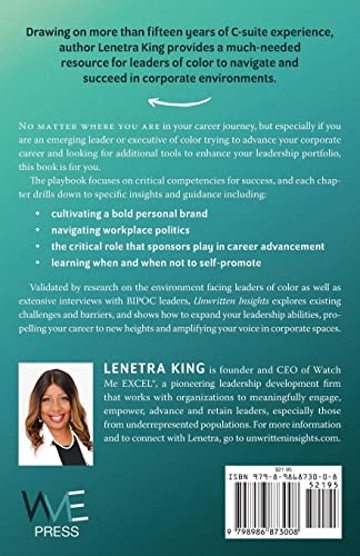 Unwritten Insights: A Career Playbook for Leaders of Color