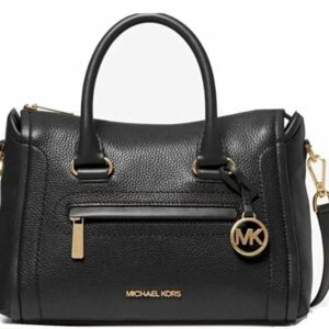 Michael Kors Carine Leather Satchel (Black)