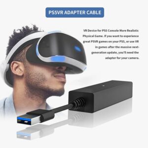 Luqeeg VR Converter Cable for PS5, VR Camera Adapter for PSVR on PS5, Converter Connecting Cable for PS5 Game Console, Parallel Adapters for Host Camera