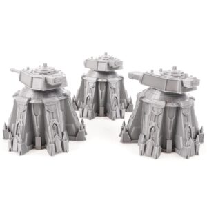 Heavy Weapon Towers - Tabletop Terrain by War Scenery for Wargames and RPGs 28mm 32mm Miniatures