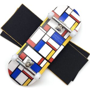 ishrunkthis mondrian print - 34mm wooden pro fingerboard completes