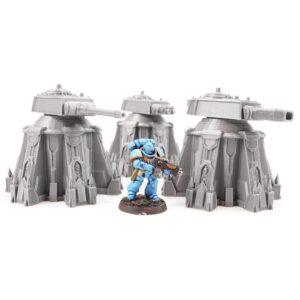 Heavy Weapon Towers - Tabletop Terrain by War Scenery for Wargames and RPGs 28mm 32mm Miniatures