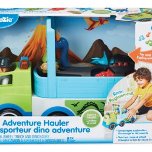 Kidoozie Dino Adventure Hauler - Interactive Vehicle & Playset with Lights & Sounds!