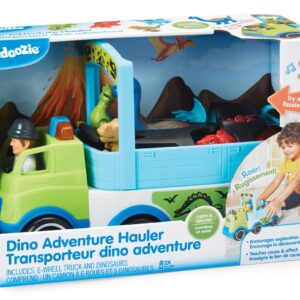 Kidoozie Dino Adventure Hauler - Interactive Vehicle & Playset with Lights & Sounds!