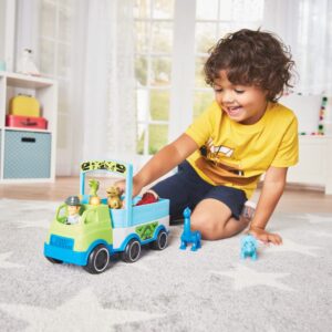 Kidoozie Dino Adventure Hauler - Interactive Vehicle & Playset with Lights & Sounds!