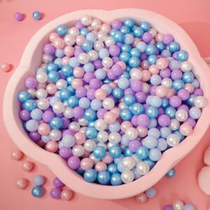 Heopeis Ball Pit Balls - 100pcs Plastic Balls Ocean Balls Crush Proof Balls Children's Toy Balls Toy Balls for Boys Girls Tents Tunnels Playpen Playhouse Birthday Party Decoration.