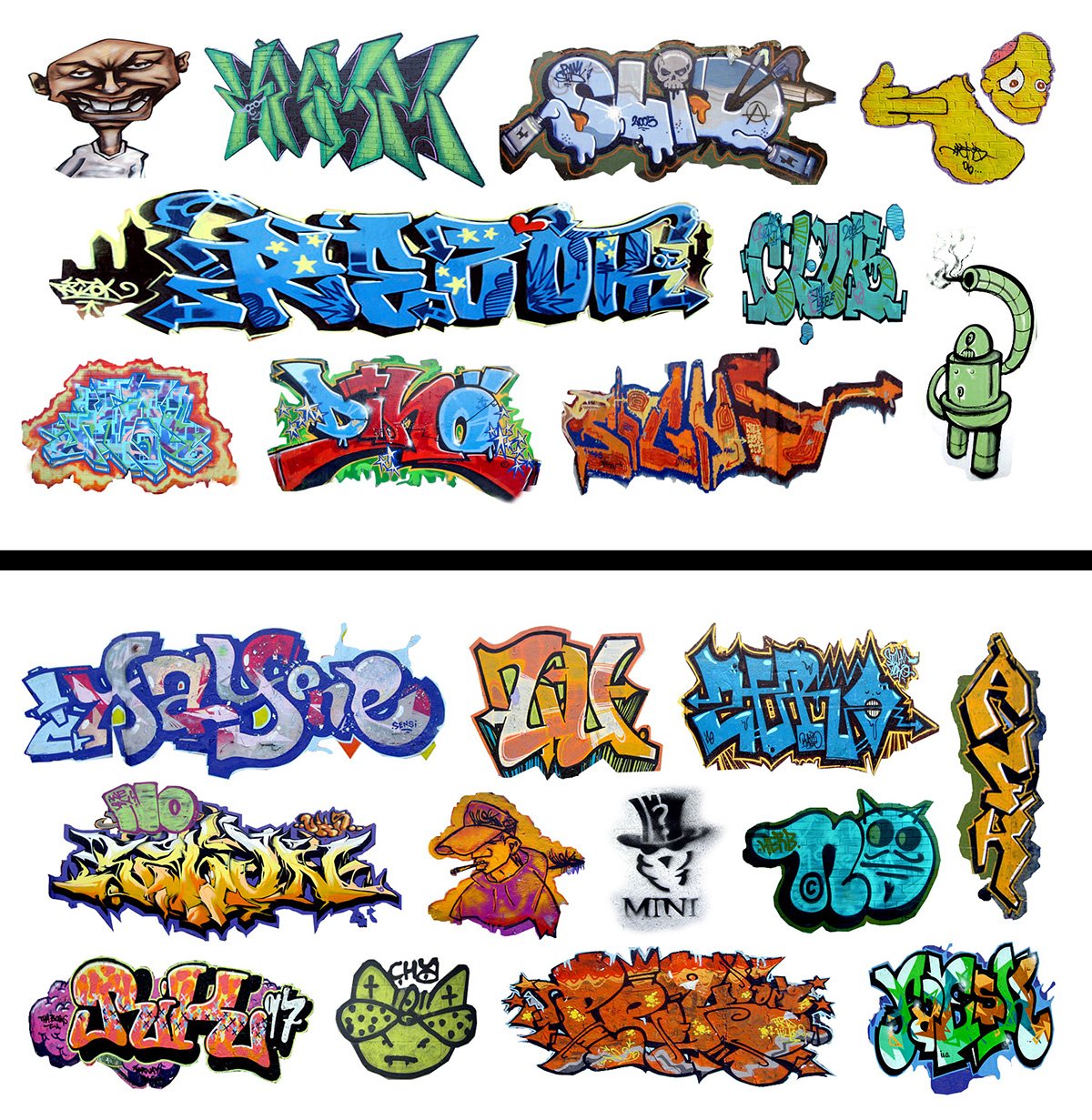 HO Scale 1:87 Graffiti Waterslide Decals 2-Pack Set #12 - Weather Your Rolling Stock & Structures!