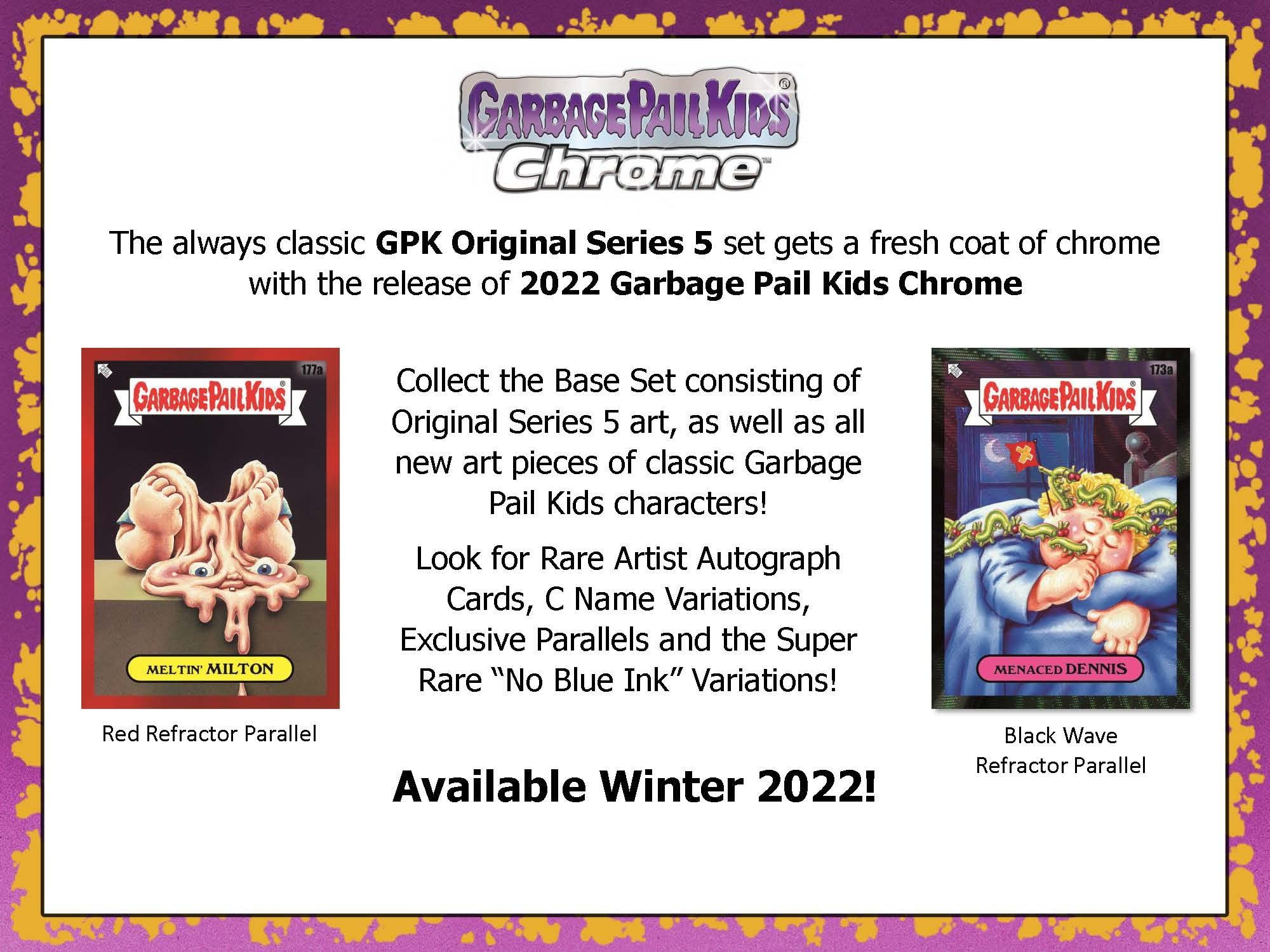 2022 Topps Garbage Pail Kids Chrome Series 5 Hobby