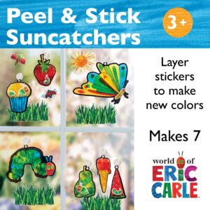 Creativity for Kids The Very Hungry Caterpillar: Sticker Suncatcher Kit - DIY Window Stickers for Toddlers from The World of Eric Carle, Preschool Arts and Crafts for Kids Ages 3-5+, Medium