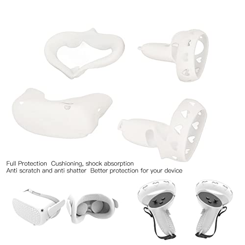 VR Shell Cover, Silicone VR Grip Face Eye Cover Precise Size Protective for VR Accessories