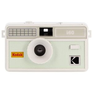 Kodak i60 Reusable 35mm Film Camera - Retro Style, Focus Free, Built in Flash, Press and Pop-up Flash (Bud Green)