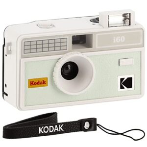 Kodak i60 Reusable 35mm Film Camera - Retro Style, Focus Free, Built in Flash, Press and Pop-up Flash (Bud Green)