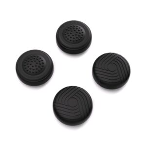 playvital thumb grip caps for steam deck lcd, for ps portal remote player silicone thumbsticks grips joystick caps for steam deck oled - samurai & guardian edition