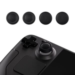 PlayVital Thumb Grip Caps for Steam Deck LCD, for PS Portal Remote Player Silicone Thumbsticks Grips Joystick Caps for Steam Deck OLED - Samurai & Guardian Edition