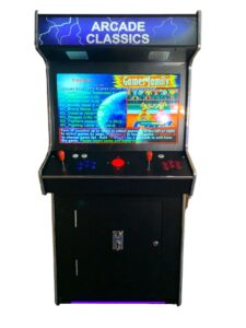 top us video arcades full size commercial grade upright standup arcade machine 2 player 4500 games 32 inch screen black