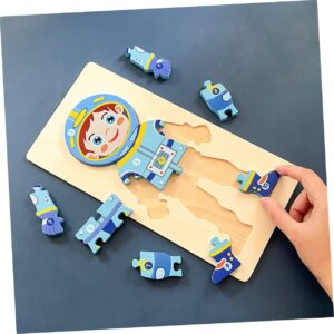 Character Puzzle Jigsaw Puzzle Toys Wooden Puzzles Human Body Puzzle Puzzles for Kids Ages 3-5