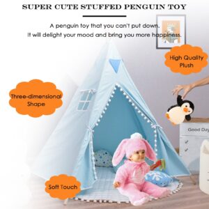 zhidiloveyou Penguin Stuffed Animal Plush Cute Baby Penguin Toy Gifts for Kids Adults, 8.7 in